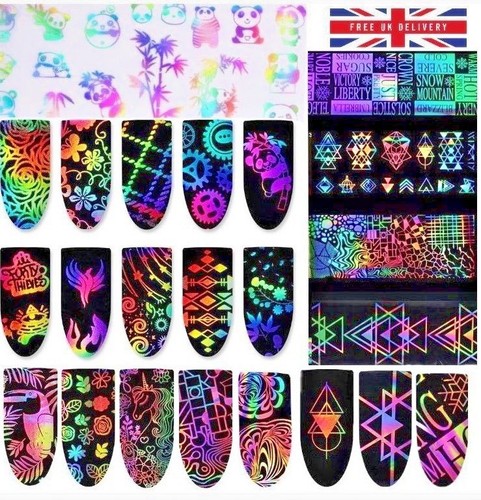 Holografische nail art - holografische,