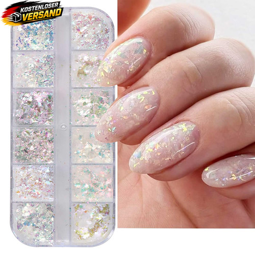 Nagel glitzer set - set, nail