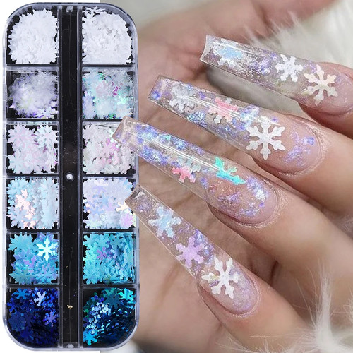 Nail glitter schneeflocke - glitter,
