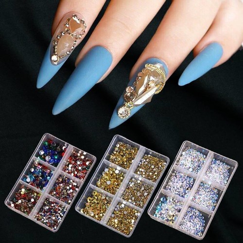 Glänzende strass flache - strass, ab