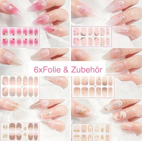 Nagelfolie selbstklebend - 6x,