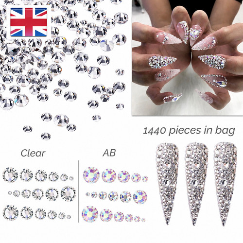 Nagel mini kristall strass - mini,